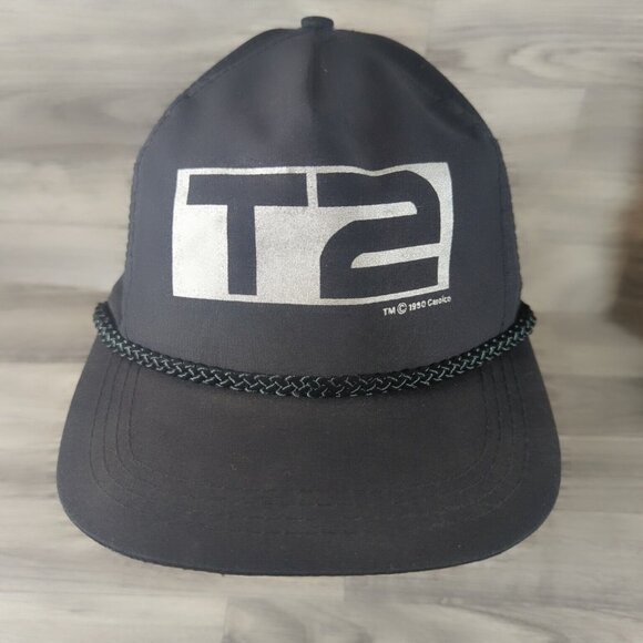 Terminator 2: Judgment Day "T2" 1990 Vintage Sportscap Snapback Movie Promo Hat - Picture 1 of 8
